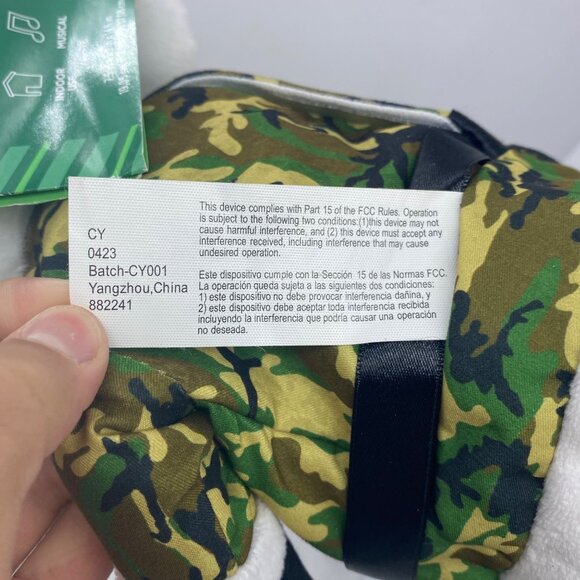 Gemmy Camo Santa Claus Military Animated Plush Musical NWT Party in the USA - Picture 4 of 10